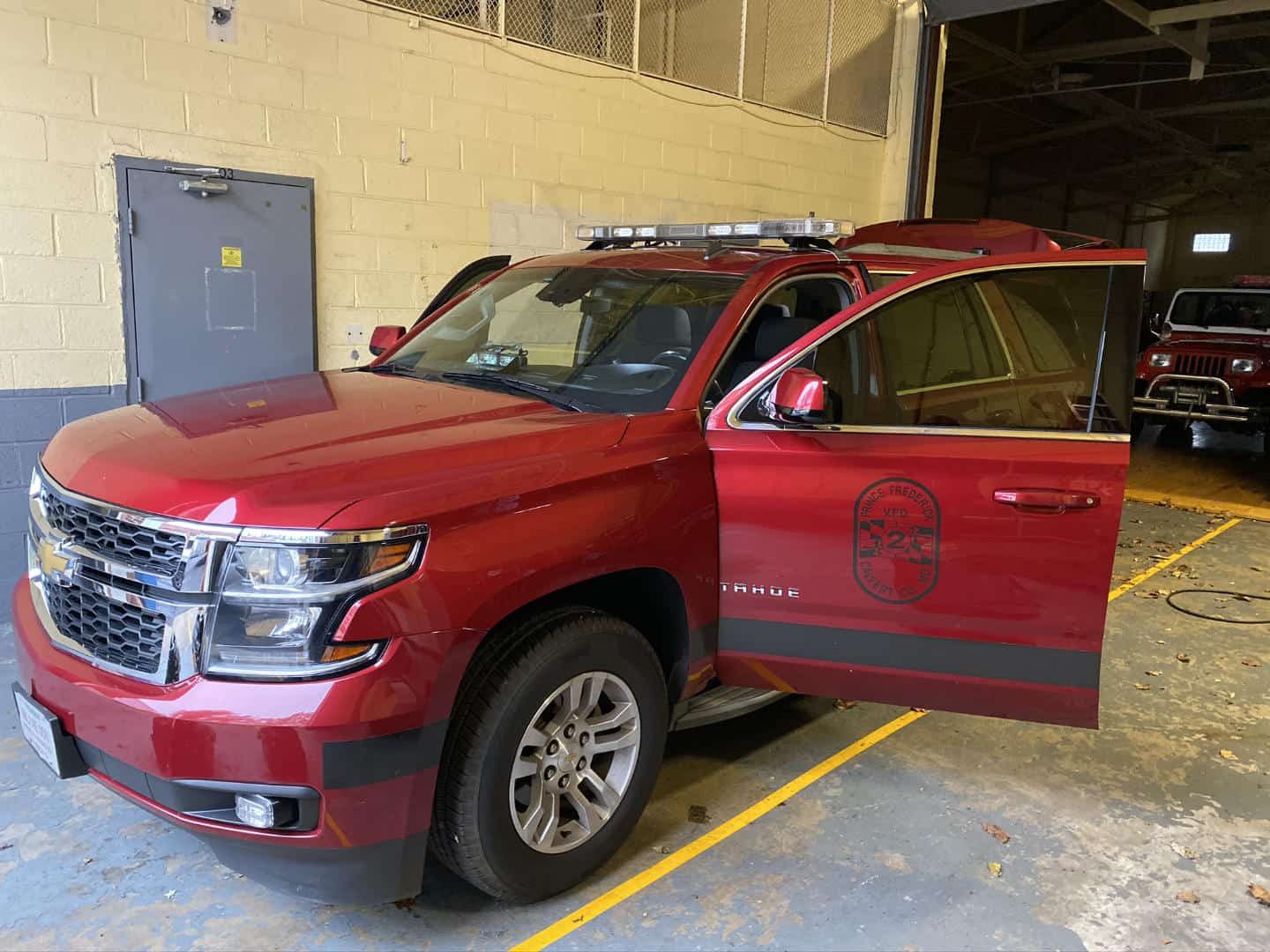 Fire department Tahoe after an interior and exterior detail