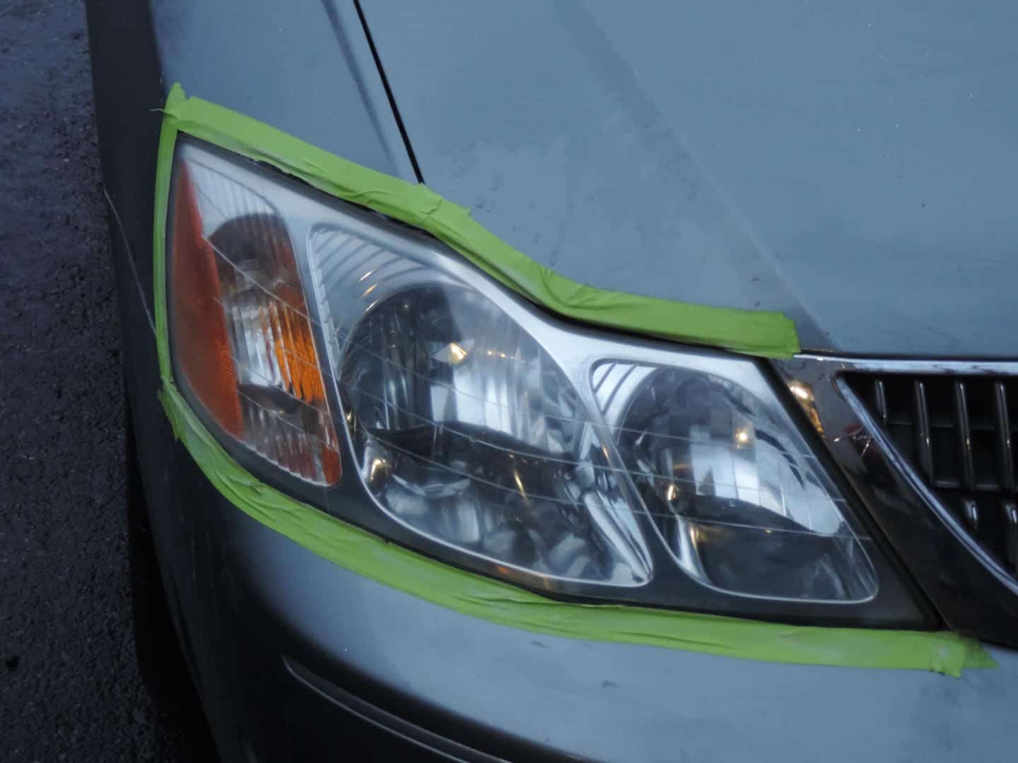 Restored headlight lens